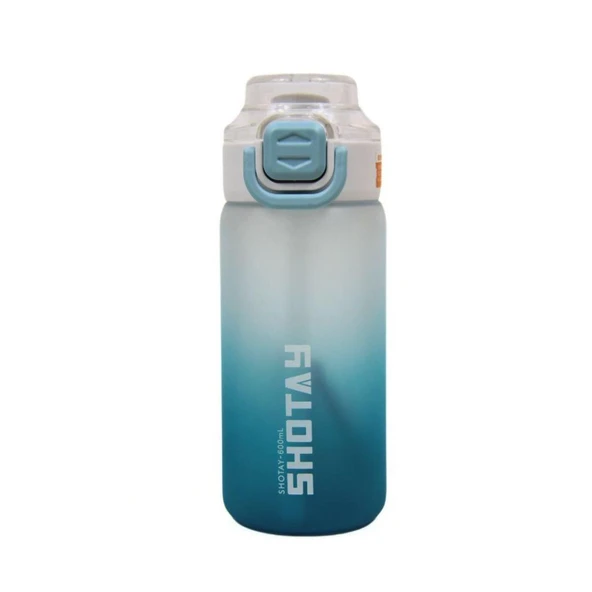 Shotay Soft Gradient Su Matarası PC Mavi 600Ml