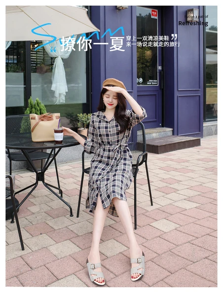 Kadın Yazlık Platform Topuklu Terlik (Eflatun) - Resim 11