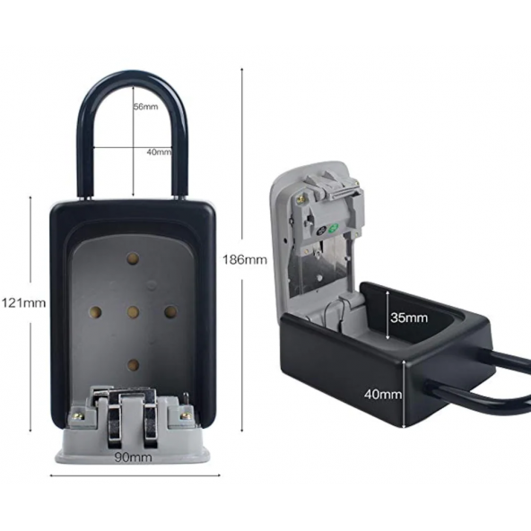 İnsafe ISC802KEY Şifreli Çelik Kasa, Anahtar Kasası, Anahtar Dolabı - 5