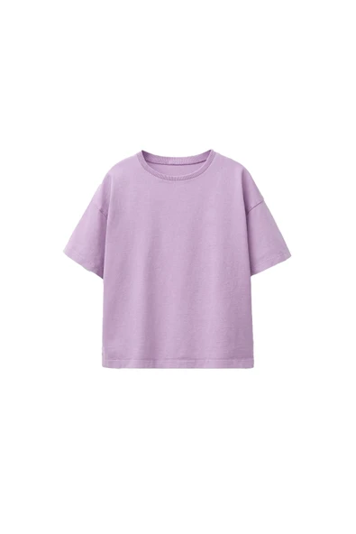 Kız Çocuk Basic 4'lü T-Shirt(Pembe-Beyaz-Lila-Mint) - 10