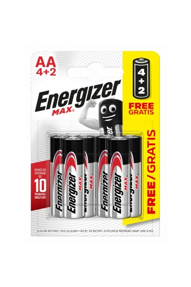 ENERGİZER Max Alk AA 4+2 Pil