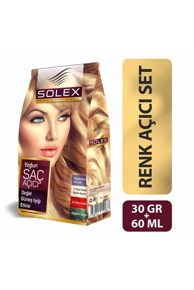 SOLEX Yoğun Saç Renk Açıcı Toz Pudra 30 gr 60ml