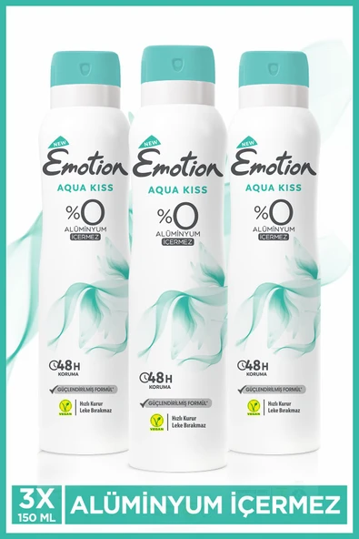 EMOTİON Aqua Kiss Kadın Deodorant 3x150 Ml