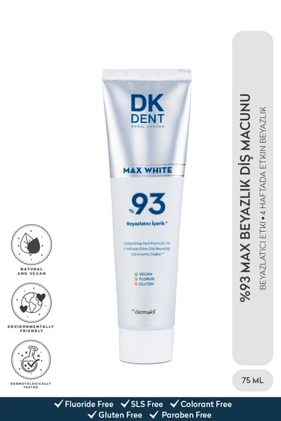 DERMOKİL DK DENT %93 BEYAZLATICI İÇERİK DİŞ MACUNU 75 ML