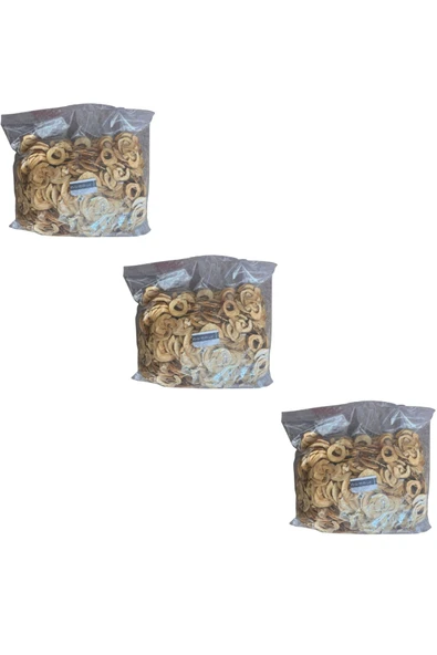 ANAMOUR NATURAL Elma Kurusu Cips Elma (Şekersiz) Kuru Meyve Kıtırı 1 KG (3 Adet)