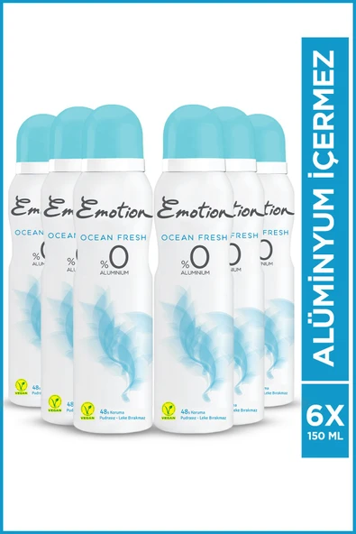 EMOTİON Ocean Fresh Kadın Deodorant 6x150ml