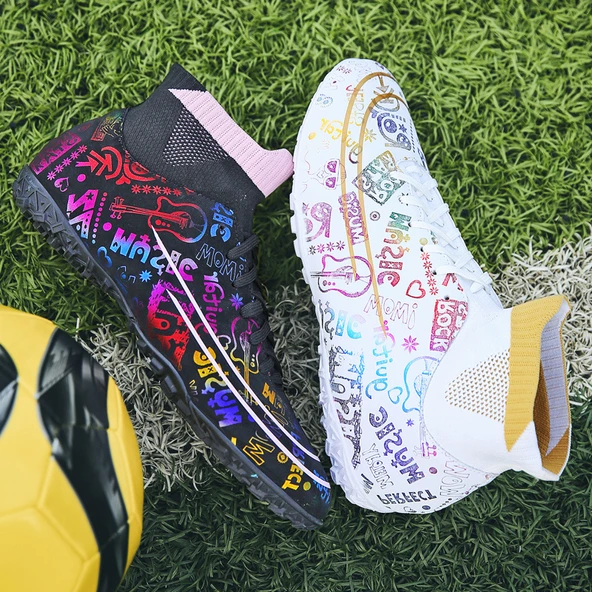 Unisex Yüksek Topuklu Kramponlu Futbol Ayakkabısı (Ay Işığı Çiviler) - Resim 9