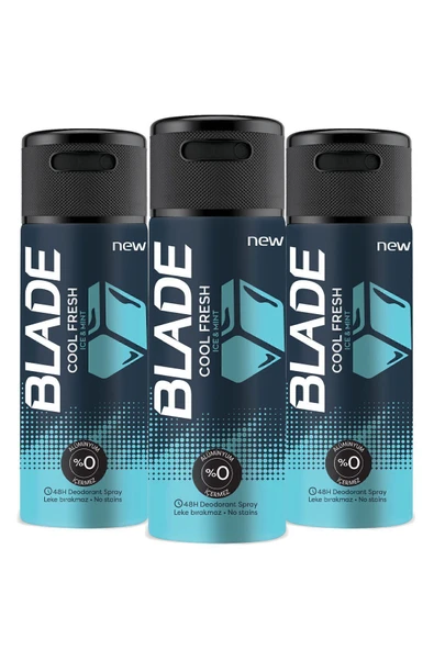 BLADE Cool Fresh Erkek Deodorant 3x150ml