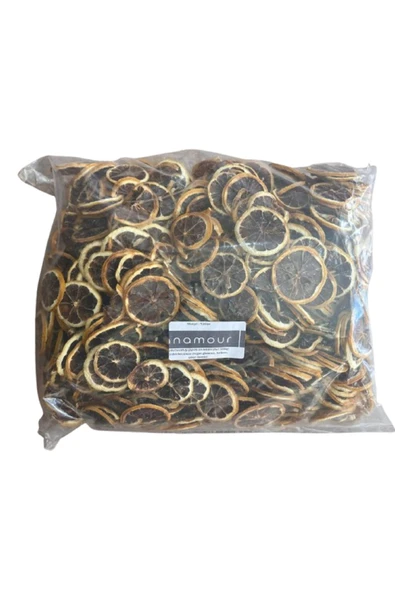 ANAMOUR NATURAL Kabuklu Limon Kurusu - Cips Portakal (Şekersiz) - Kuru Meyve Kıtırı 1 KG
