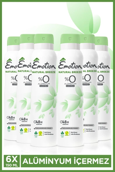 EMOTİON Natural Breeze Kadın Deodorant 6x150ml