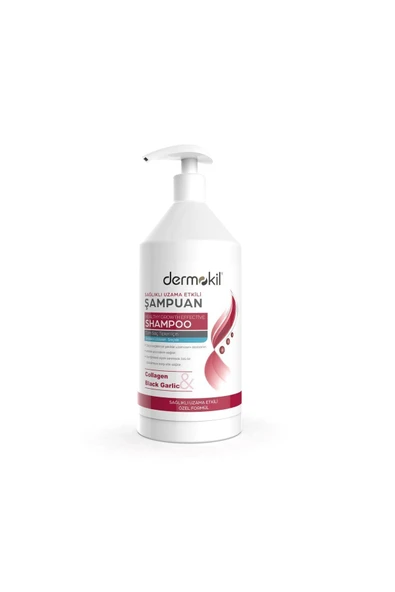 DERMOKİL Dermokil Kolojen & Siyah Sarımsak Sağlıklı Uzama Etkili Şampuan 1l