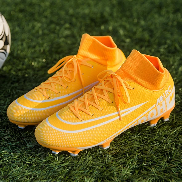 Unisex Krampon Futbol Ayakkabısı (Turuncu)