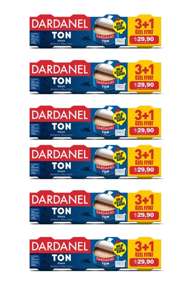 75 gr x 4 Ton Balığı (3+1) 6'lı Paket