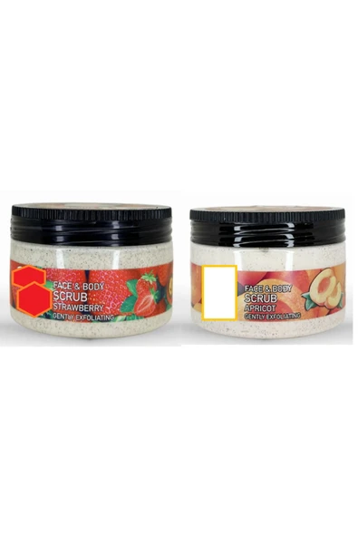 OSTWİNT Çilek & Kayısı Scrub Peeling Gel 300 ML+300 ML
