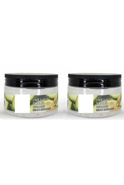 OSTWİNT Face And Body Yüz ve Vücut İçin Peeling Etkili Scrub Gel Avokado 300ml+300 ML