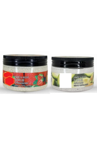 OSTWİNT Çilek & Avokado Scrub Peeling Gel 300 ML+300 ML