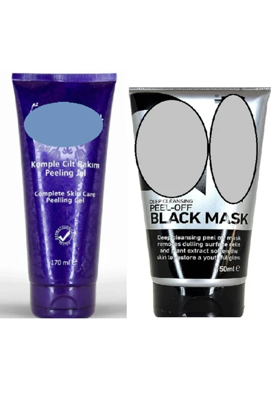 OSTWİNT Soyulabilir Siyah Maske 150ml & Cilt Yenileyici Peeling Jel 170 Ml