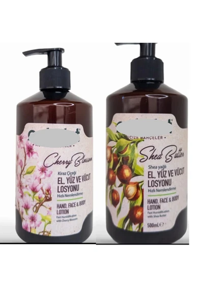 OSTWİNT El-Vücut Losyonu Kiraz Çiçeği 500 ml+ Argan Yağı 500 ml