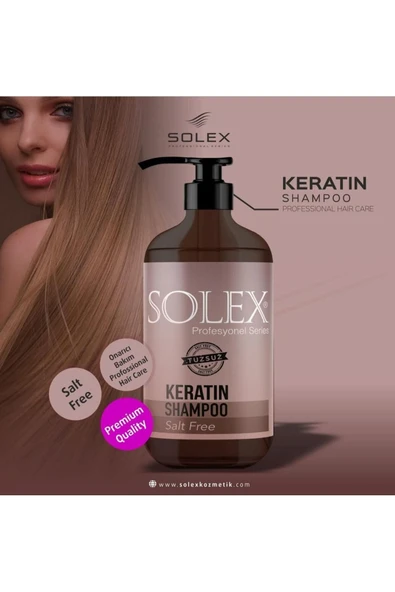 SOLEX Tuzsuz Professıonal Serıes Sarımsak (Garlic) + Keratin Özlü Şampuan 1.000 ml+1000 ML - 2
