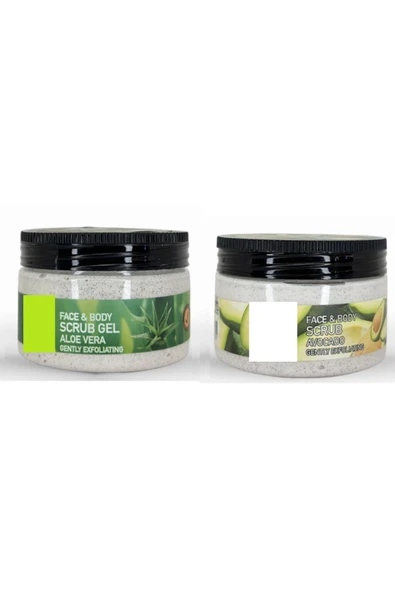 OSTWİNT Avokado & Aloe Vera Scrub Peeling Gel 300 ML+300 ML