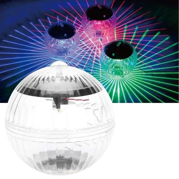 Powermaster PM-25477 Solar Panelli Havuz Topu RGB Led Ambiyans Aydınlatma Su Geçirmez