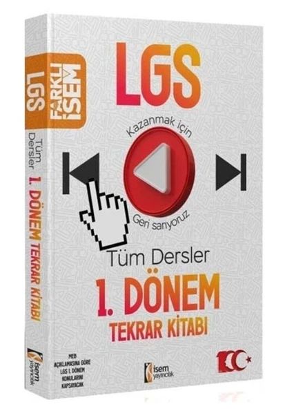 İsem Yayınları 8. Sınıf LGS Tüm Dersler 1.Dönem Tekrar Kitabı