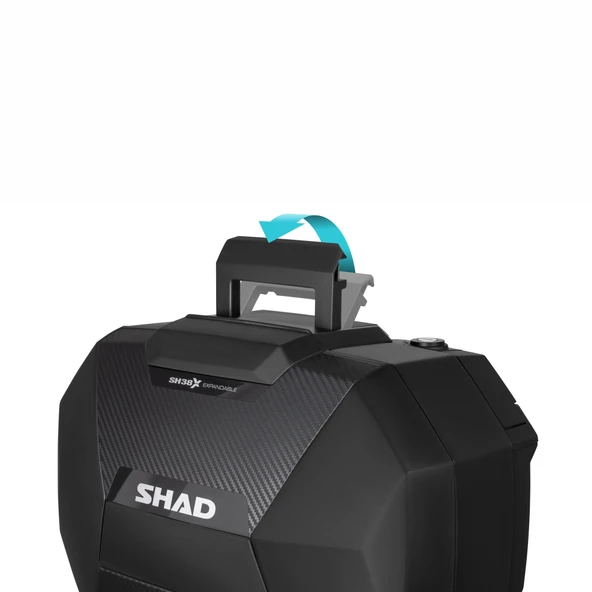 SHAD SH38X EXPANDABLE GENİŞLEYEBİLİR ÇANTA SETİ CARBON - Resim 4