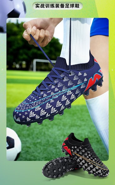Unisex Çocuk Krampon Futbol Ayakkabısı (Siyah Krampon) - 8