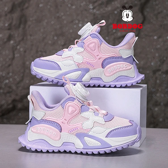 Unisex Çocuk Hafif Spor Ayakkabı (Pembe - Mor)