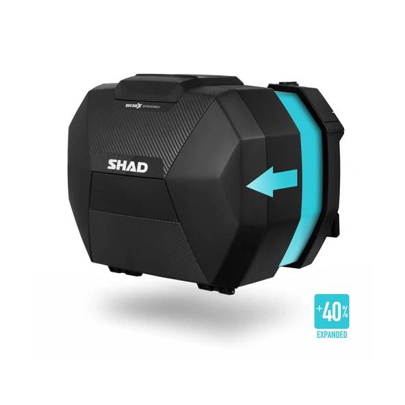 SHAD SH38X EXPANDABLE GENİŞLEYEBİLİR ÇANTA SETİ CARBON - Resim 2