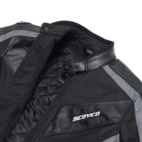 SCOYCO JK152 4 MEVSİM KORUMALI GRİ MOTOSİKLET MONT - Resim 5
