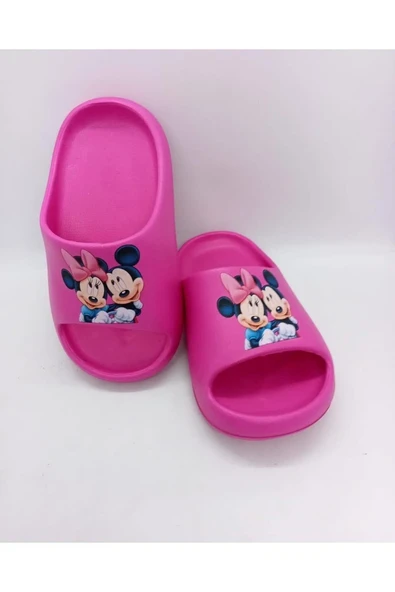 AkınalBella Pembe Kız Çocuk Slide Yazlık Terlik