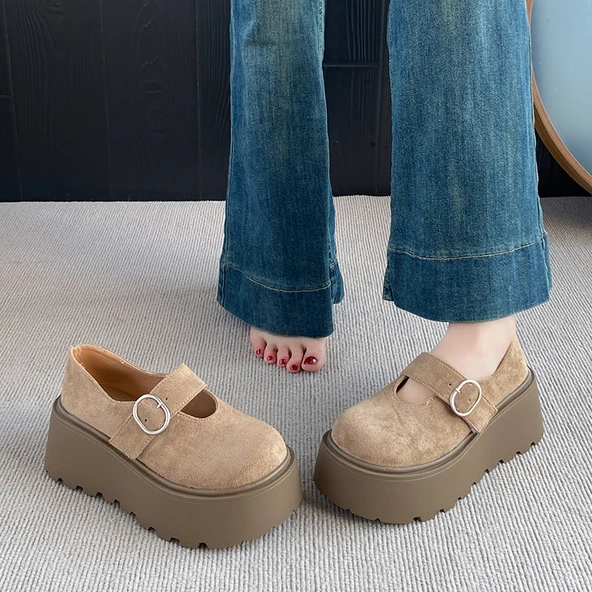 Kadın Loafer Ayakkabı (Haki)