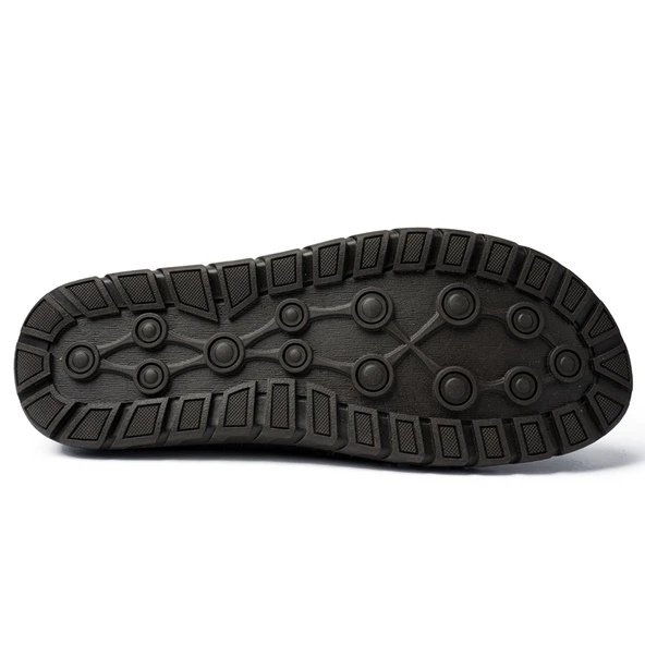 Erkek Deri Sandalet (Mavi) - Resim 4