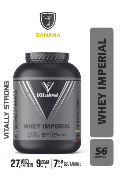 Vitalest Whey Impreal 2128 Gr. Muz Aromalı Protein Tozu