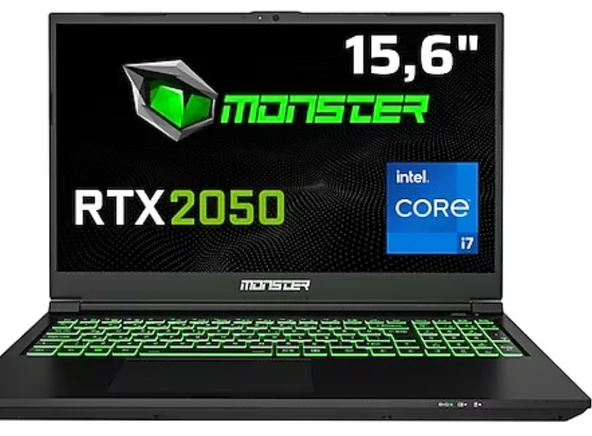 Monster Abra A5 V21.3.2 i7-12700H 64 GB 1 TB SSD RTX2050 15.6" FreeDOS Full HD Gaming Laptop ürün görseli 1