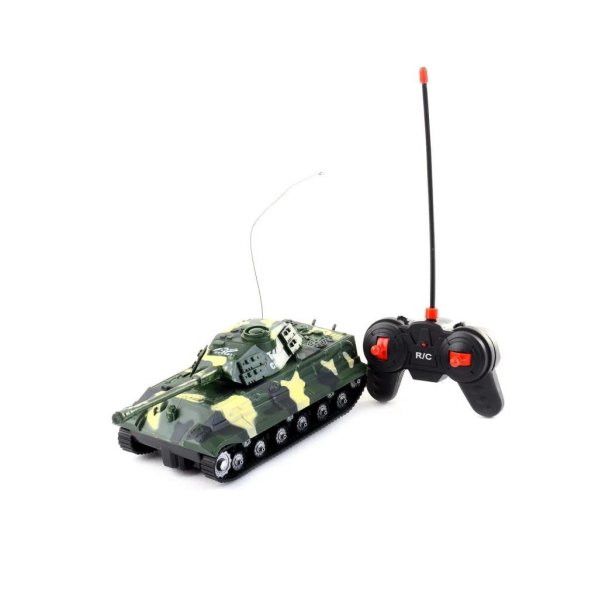 Pasifik Oyuncak Uzaktan Kumandalı Leopar Tank Sesli Ve Işıklı Oyuncak AKX527-3