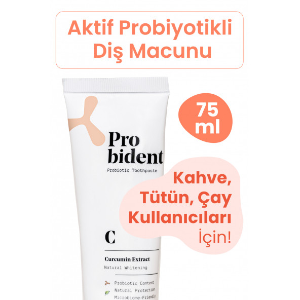 Probident Probiyotik Diş Macunu Zerdeçal Özüt İlaveli