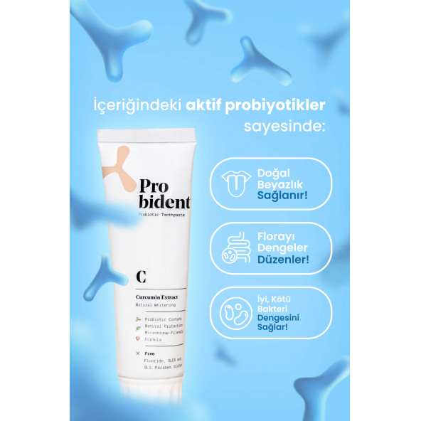 Probident Probiyotik Diş Macunu Zerdeçal Özüt İlaveli - 3