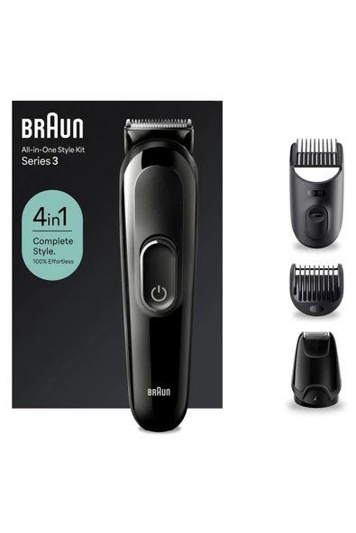 Braun Series 3 Sk3400 Hepsi Bir Arada Şekillendirme Seti, 4’ü 1 Arada Erkek Bakım Kiti - 8