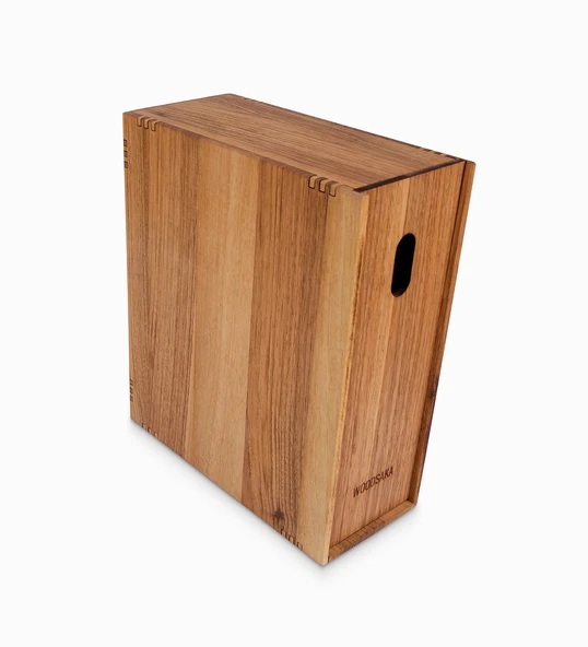 Woodsaka Reka Monitör Standı - Bilgisayar Yanı Masa Düzenleyici - Monitör Yükseltici - Araç & Gereç Saklama Kutusu - Ceviz - 30cm x 21.9cm x 10.2cm - 4