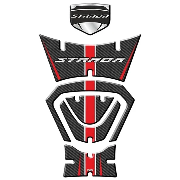 Mondial Strada 125 2022 - 2024 Uyumlu Tank Pad Set 004 - 1