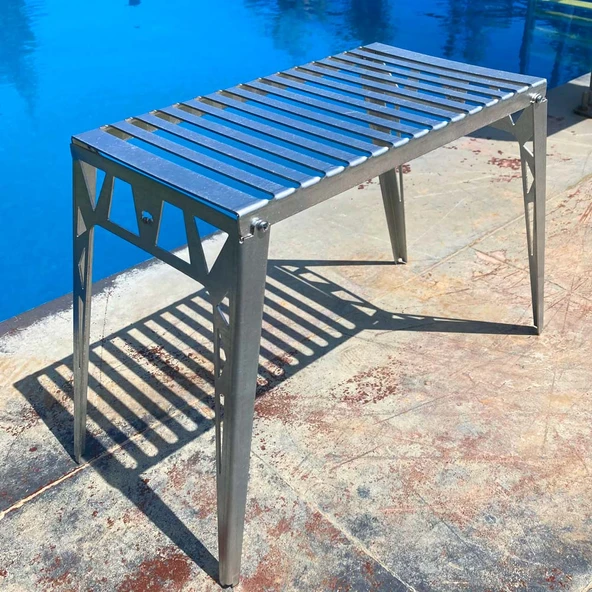 Kamp Ayısı® GrillPlate™ Katlanır Ateş Üstü Pişirme ve Kamp Masası