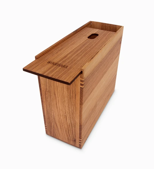 Woodsaka Reka Monitör Standı - Bilgisayar Yanı Masa Düzenleyici - Monitör Yükseltici - Araç & Gereç Saklama Kutusu - Ceviz - 30cm x 21.9cm x 10.2cm - 6