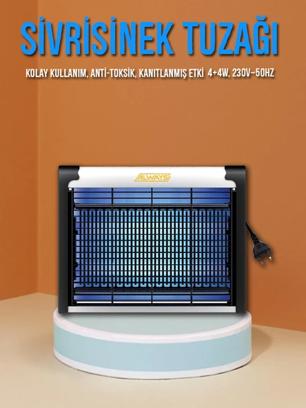 Sivrisinek Tuzağı Elektronik Sivrisinek Öldürücü Kokusuz, Sessiz Dış Ortamda Kullanıma Uygun