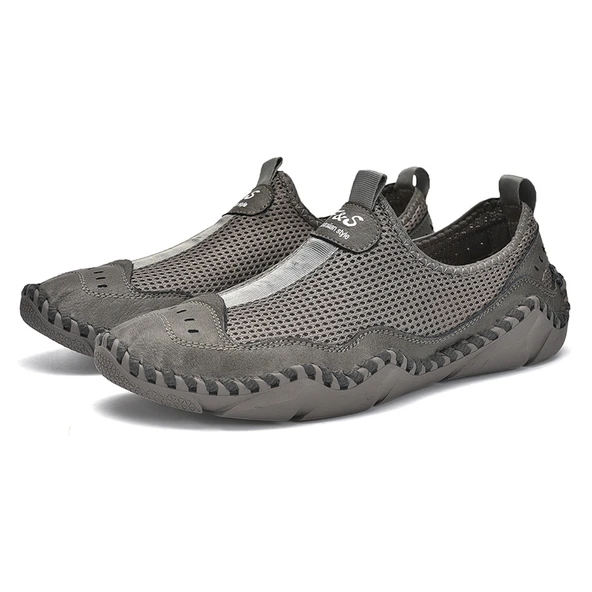 Erkek Günlük Slip-On Ayakkabı (Gri)