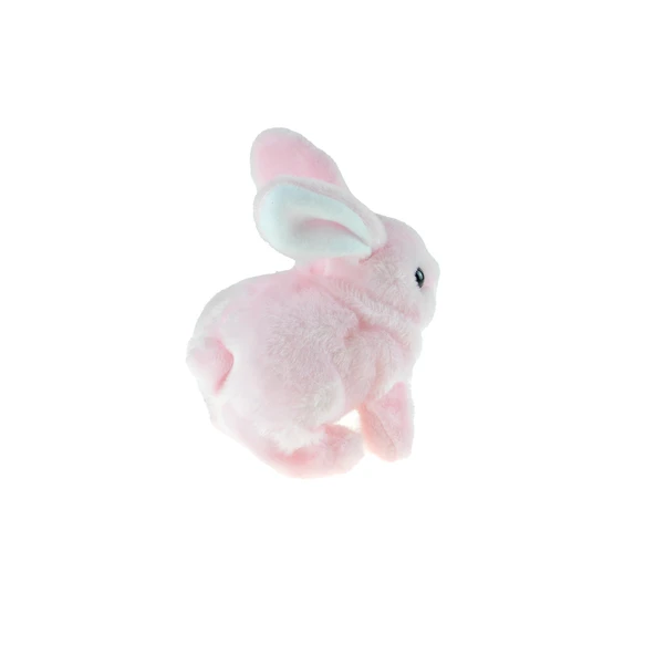 Oyuncak Tavşan Sevimli Pelüş Tavşan Pink Sesli Hareket Pilli 17Cm - 3