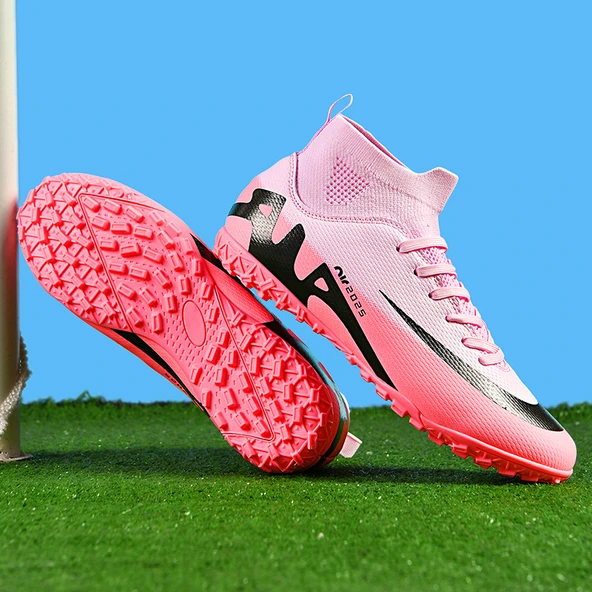 Unisex Krampon Futbol Ayakkabısı (Sarı - Kırmızı) - 6