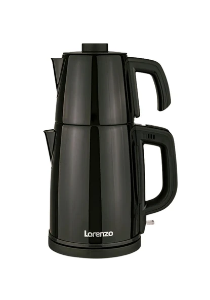 Lorenzo Teazen Pro Dijital Çay Makinesi Mat Siyah