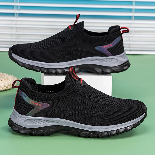 Unisex Kaymaz Taban Yürüyüş Ayakkabısı (Koyu Gri) - Resim 7